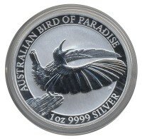 Австралия 1 доллар 2018 год - Щитоносная райская птица Виктории